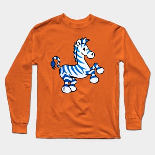 Blue zebra Long Sleeve T-Shirt